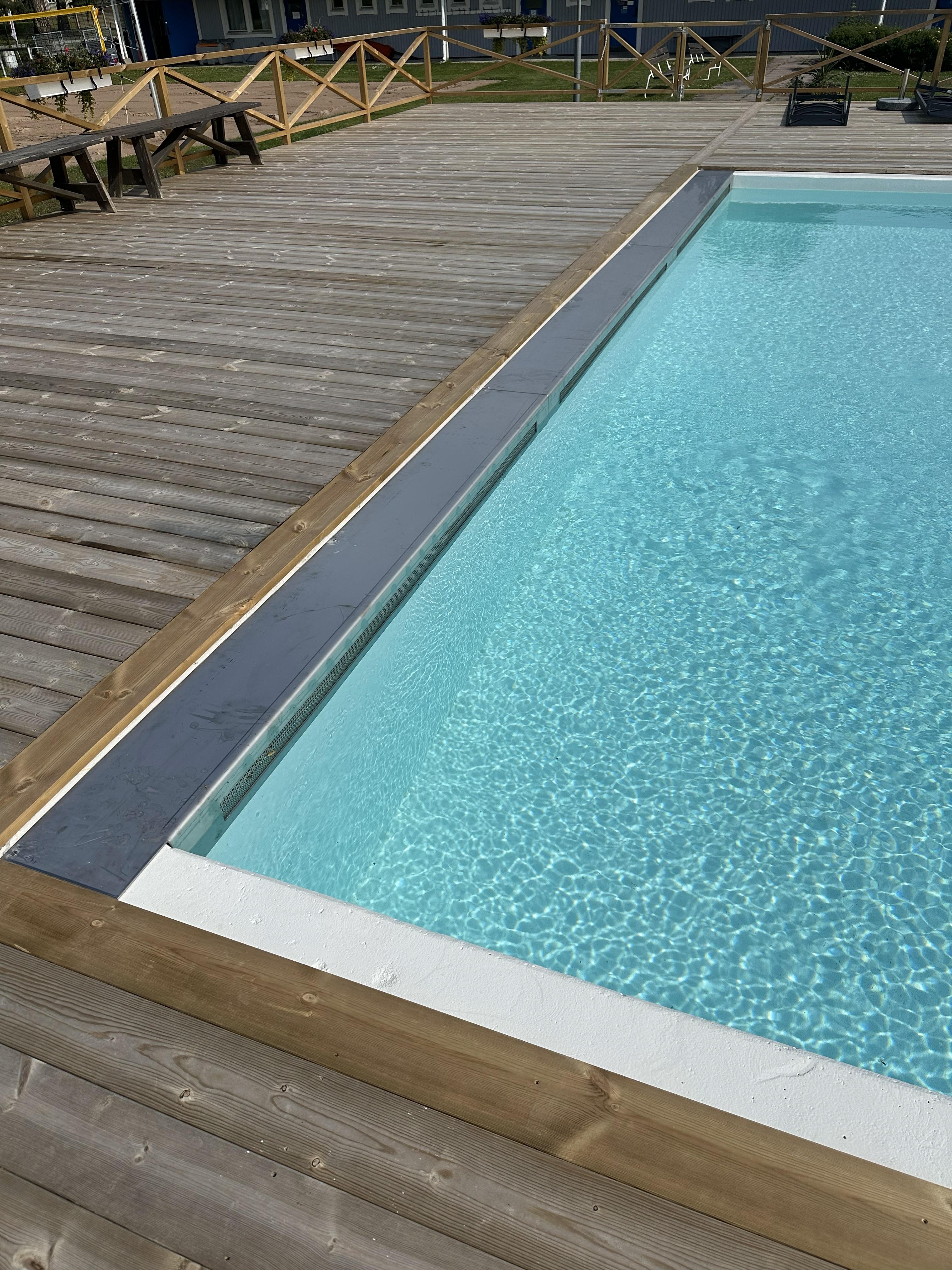 Rostfritt galler för vent pool